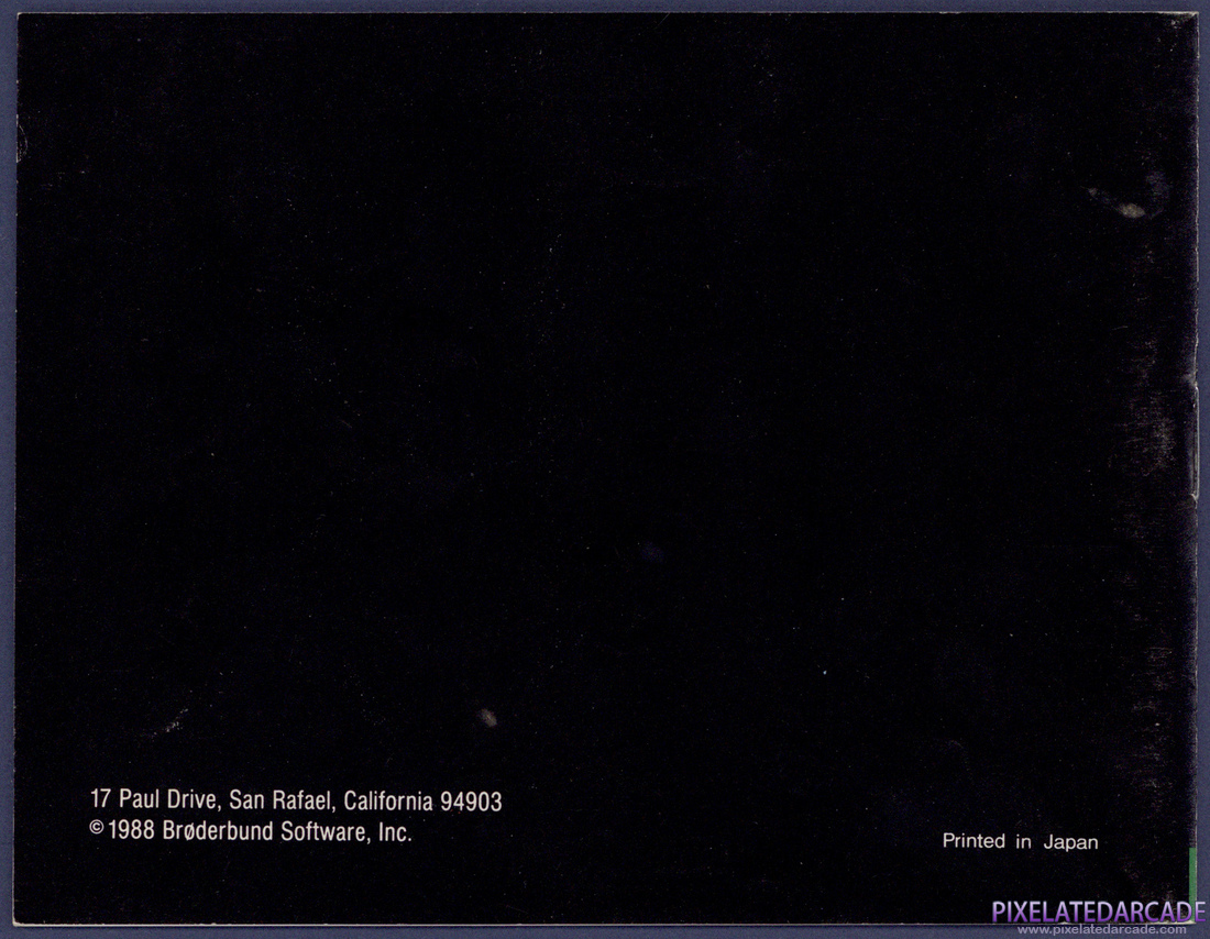 Legacy of the Wizard: Instruction Manual - Back Cover