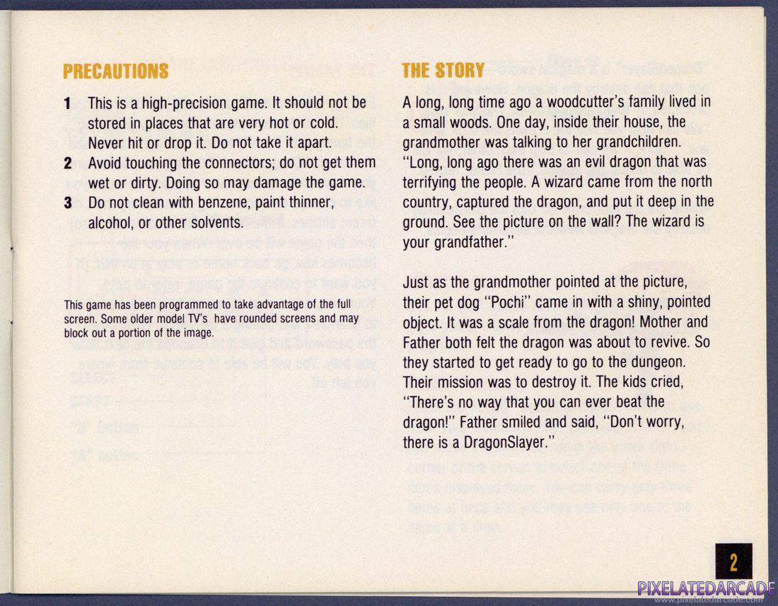 Legacy of the Wizard: Instruction Manual - Page 2
