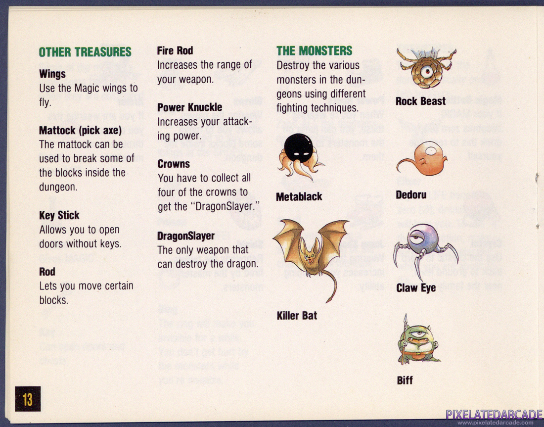 Legacy of the Wizard: Instruction Manual - Page 13