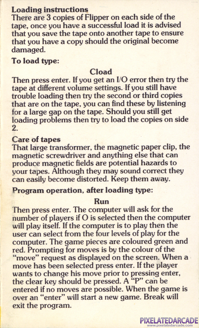 Flipper: Instruction Manual - Page 1