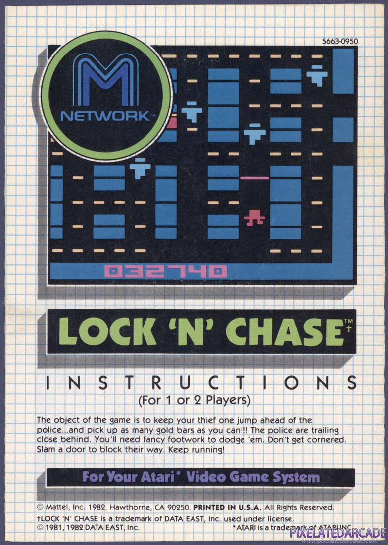 Lock 'n' Chase: Instruction Manual - Page 1