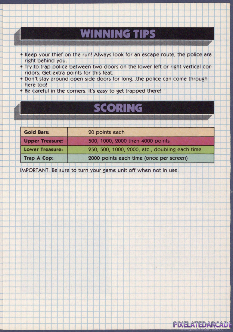 Lock 'n' Chase: Instruction Manual - Page 5
