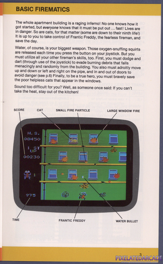Frantic Freddy: Instruction Manual - Page 3