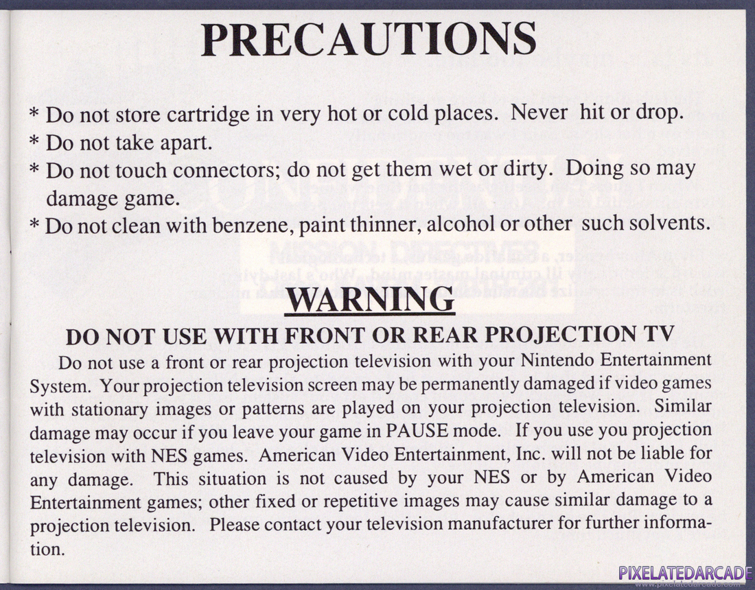 Impossible Mission II: Instruction Manual - Page 2