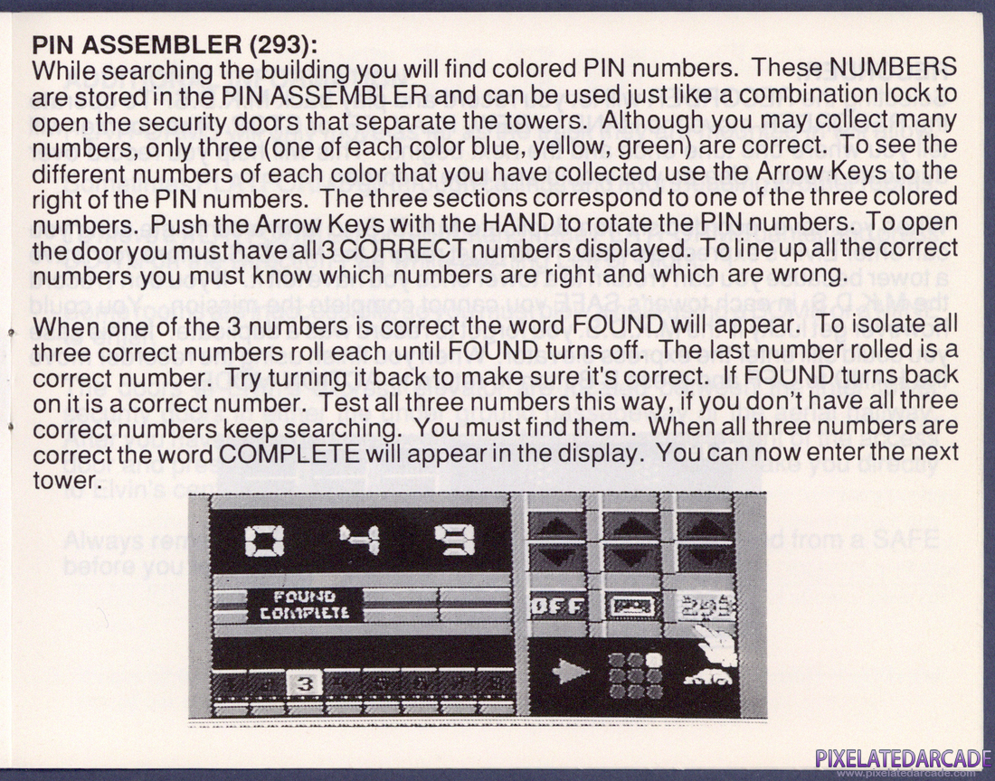 Impossible Mission II: Instruction Manual - Page 14