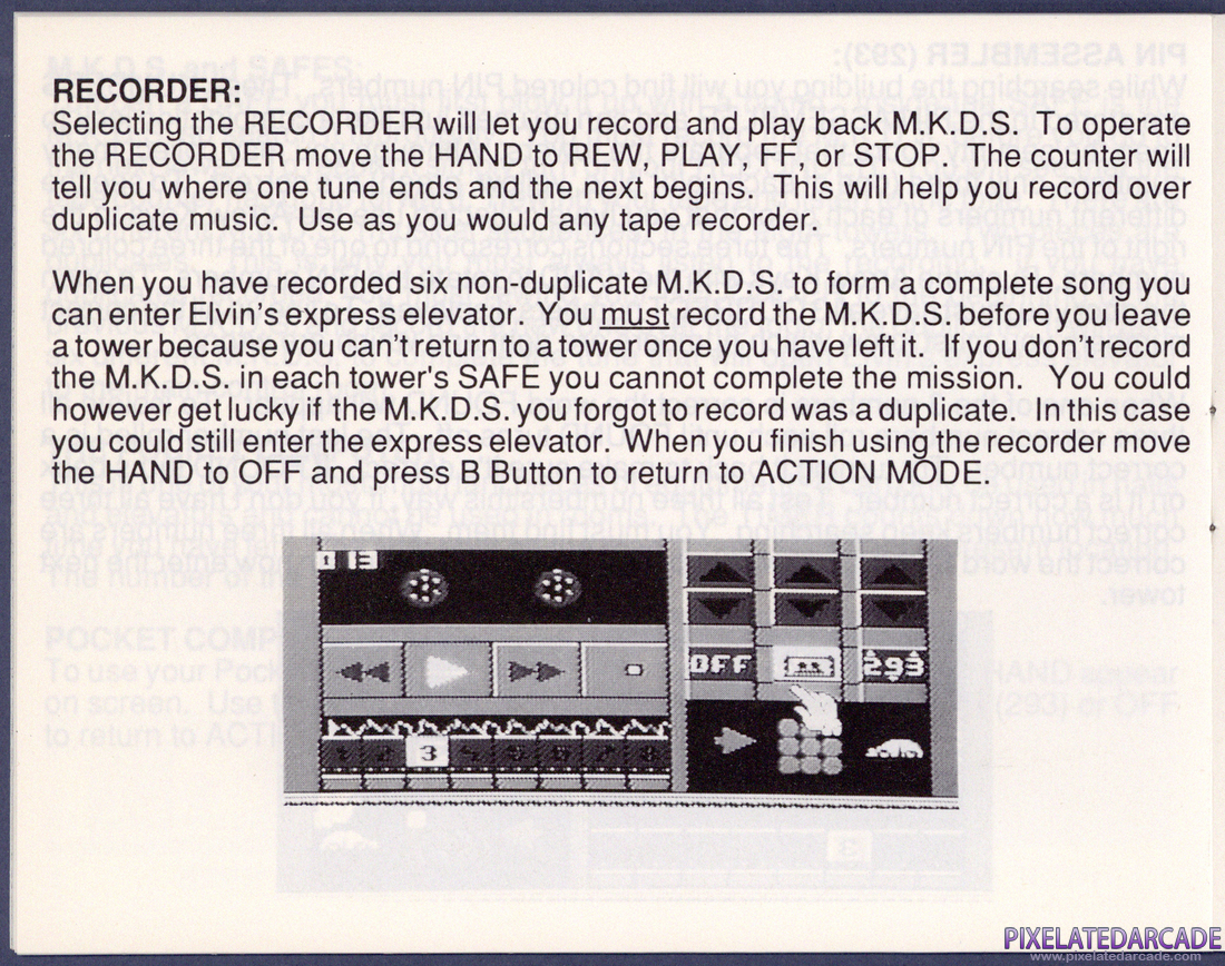 Impossible Mission II: Instruction Manual - Page 15