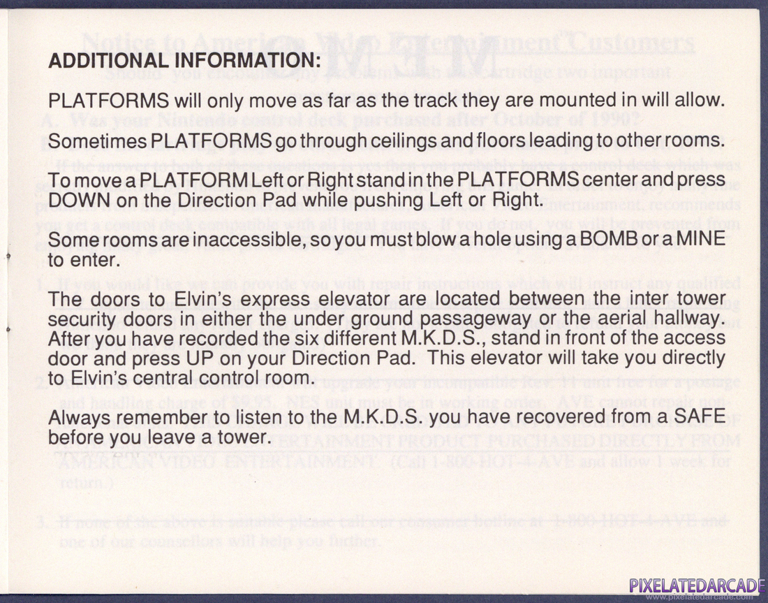 Impossible Mission II: Instruction Manual - Page 16