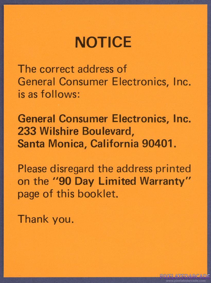Bedlam: Instruction Manual - Notice