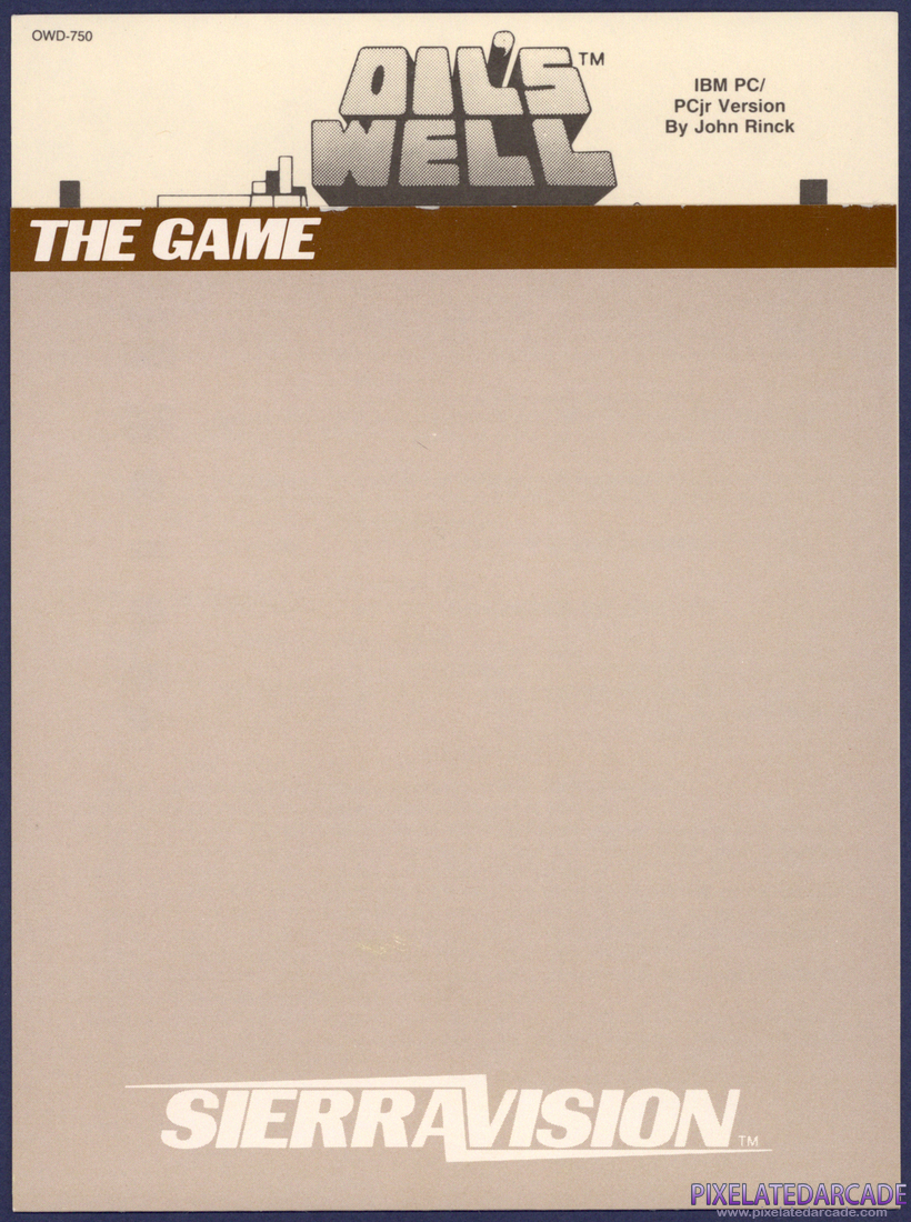 Oil's Well: Instruction Manual - Page 1