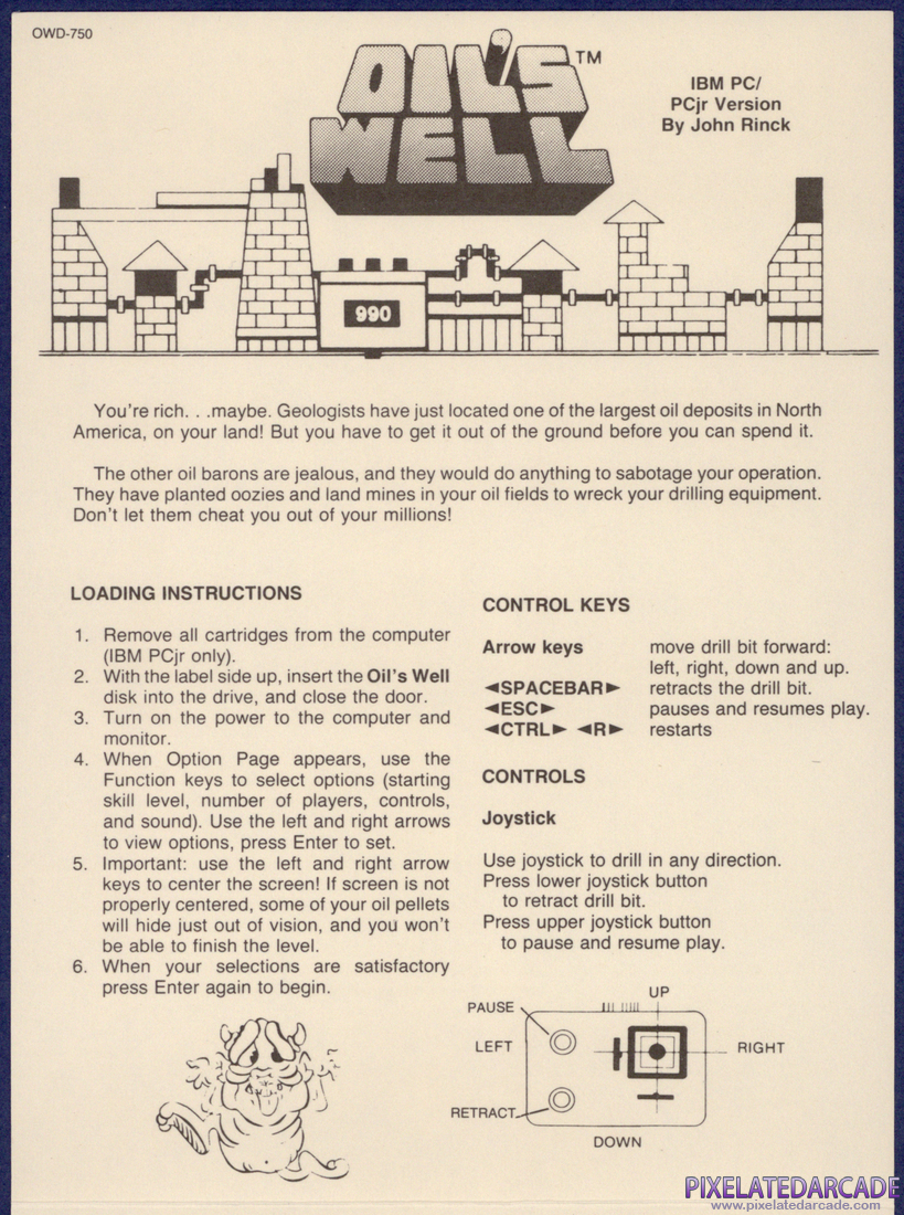 Oil's Well: Instruction Manual - Page 2