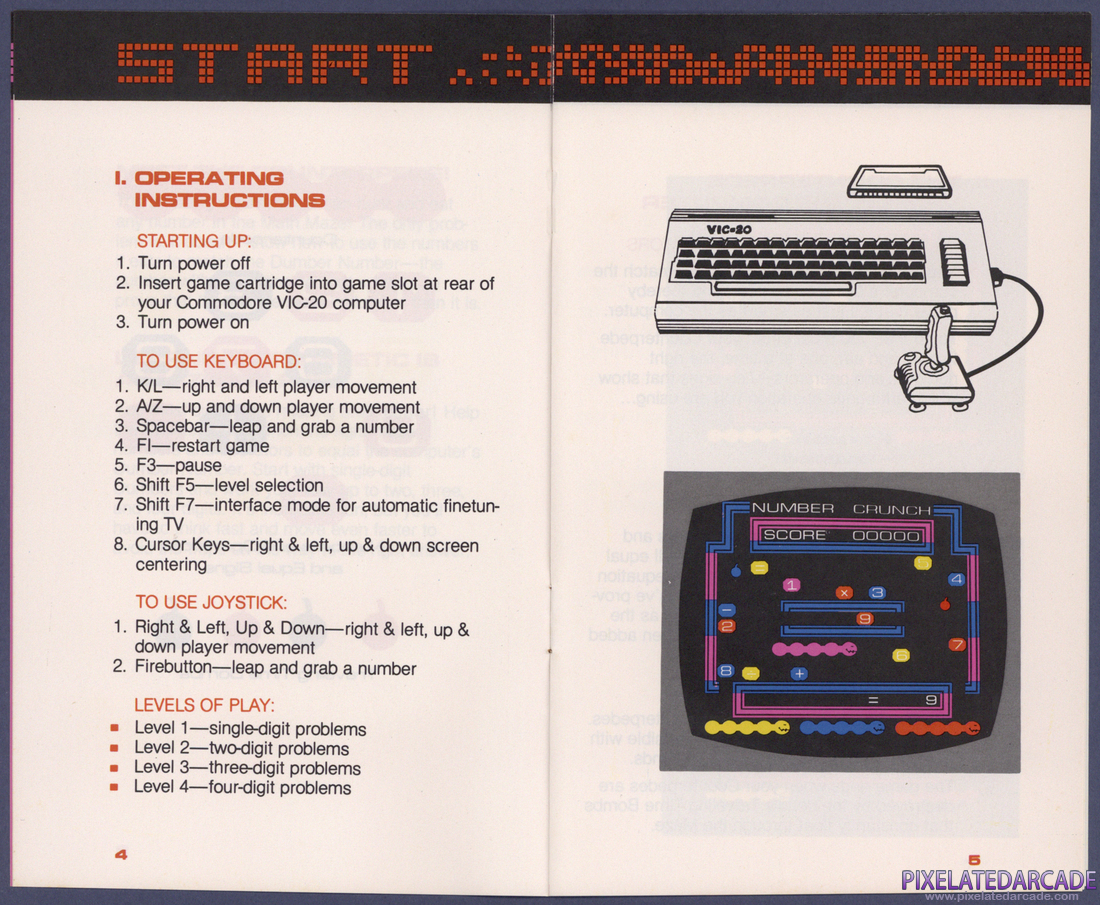 Number Crunch: Instruction Manual - Pages 4 - 5