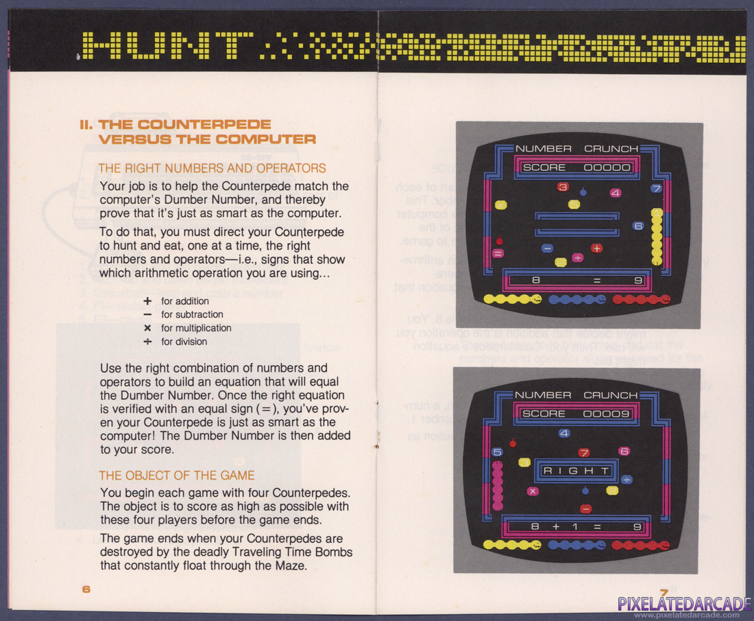 Number Crunch: Instruction Manual - Pages 6 - 7