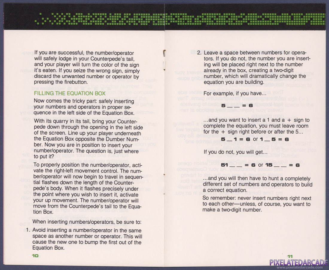 Number Crunch: Instruction Manual - Pages 10 - 11