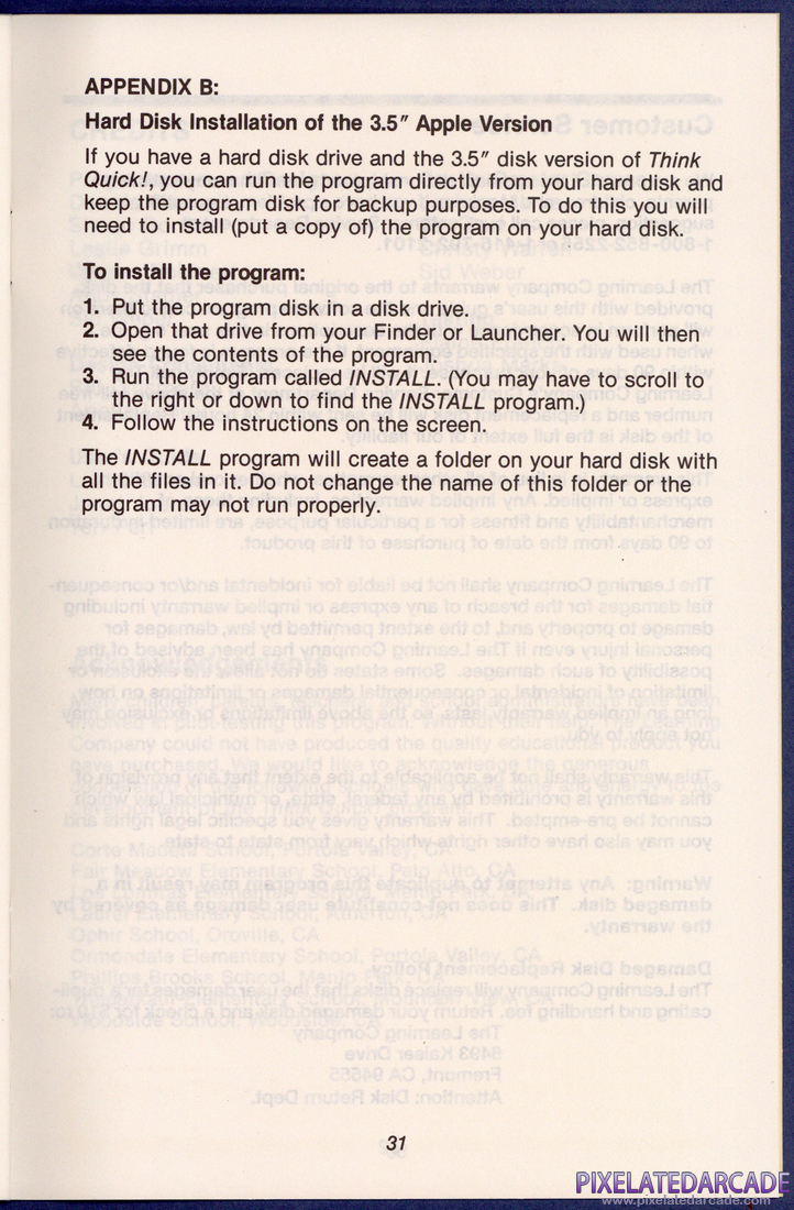 Think Quick!: Instruction Manual - Page 31