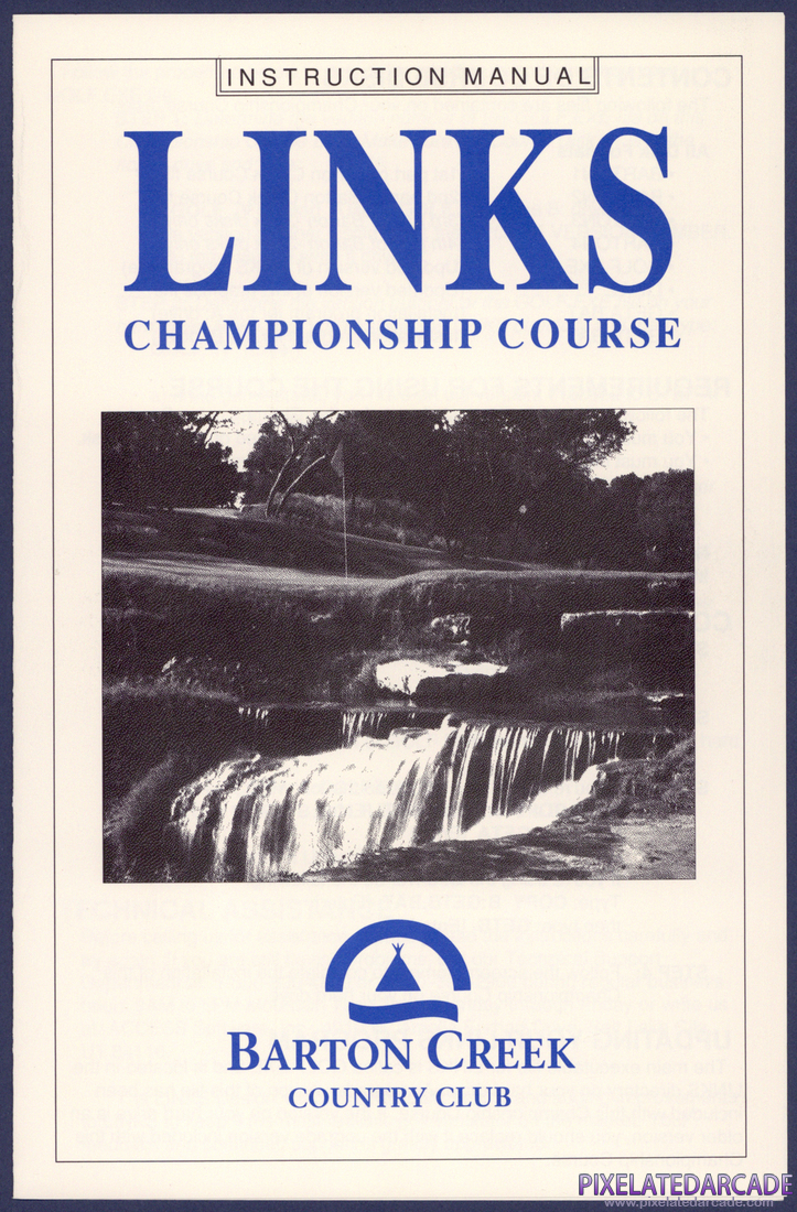 Links: Championship Course - Barton Creek: Instruction Manual - Page 1