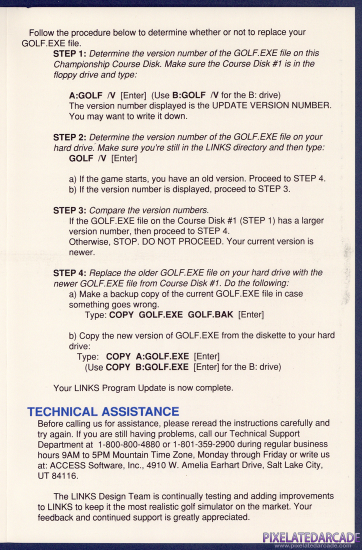 Links: Championship Course - Barton Creek: Instruction Manual - Page 3