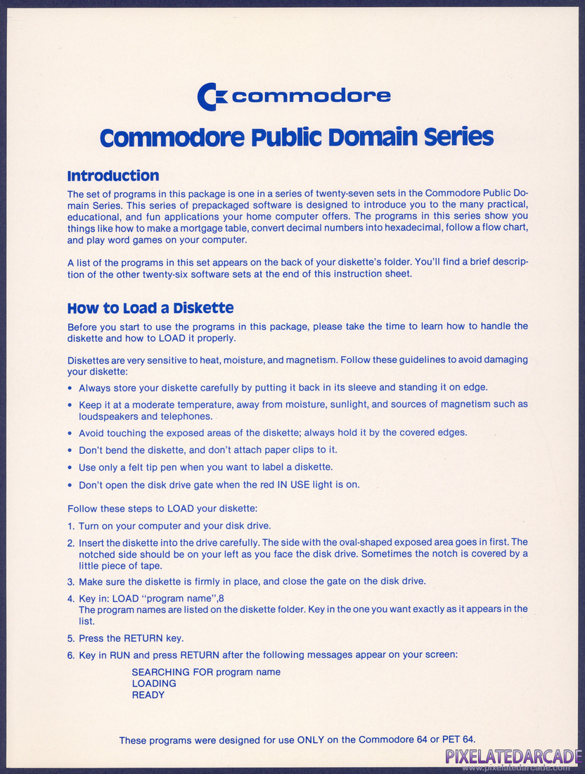Games III: Instructions - Front