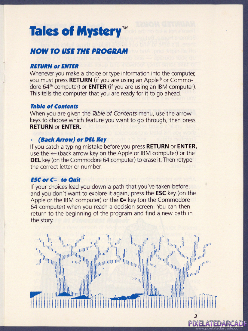 Tales of Mystery: Instruction Manual - Page 3