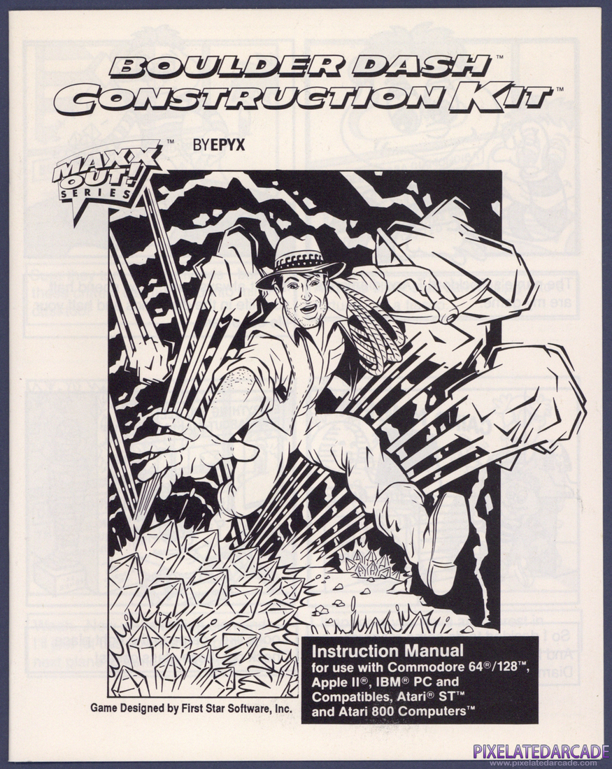 Boulder Dash Construction Kit: Instruction Manual - Front Cover
