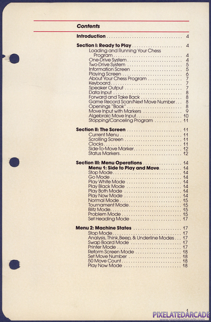 Chess: Instruction Manual - Page 1