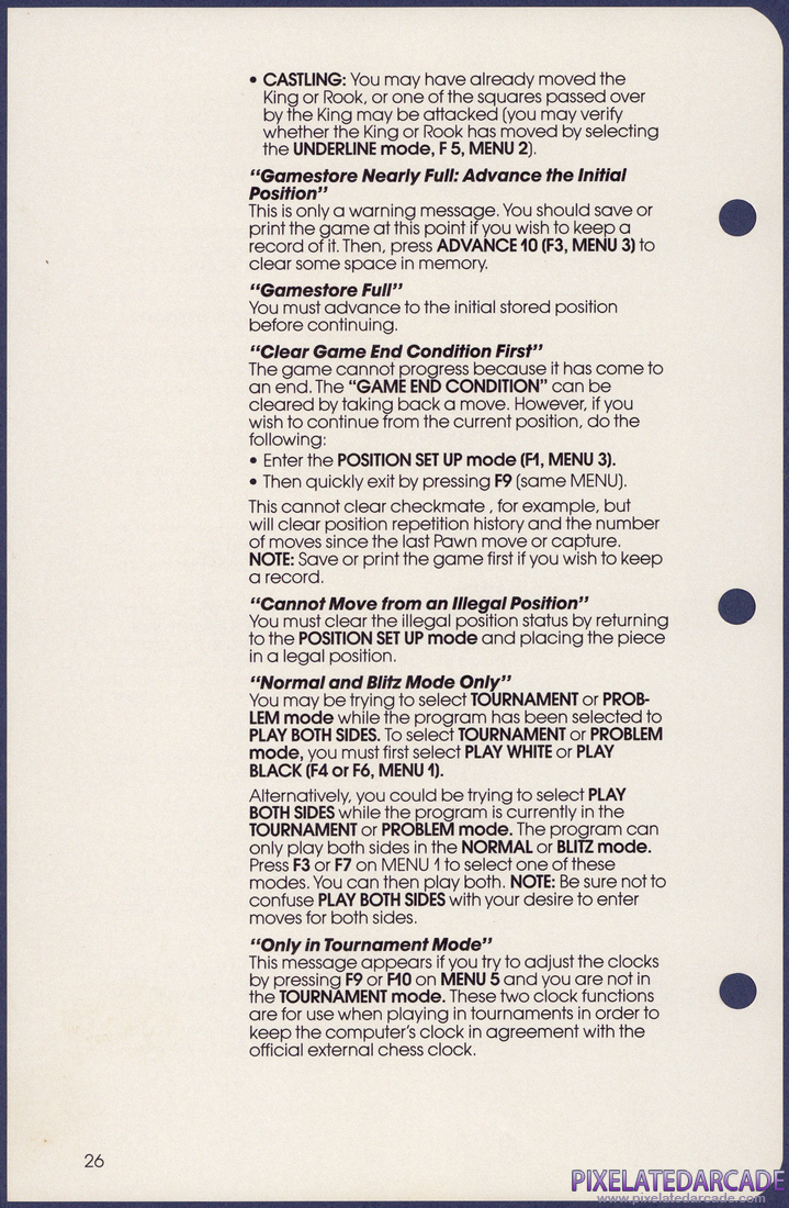 Chess: Instruction Manual - Page 26
