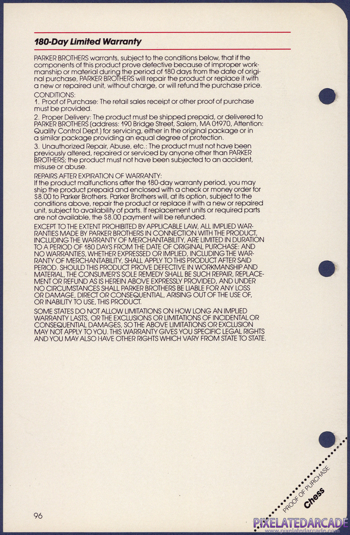 Chess: Instruction Manual - Page 96