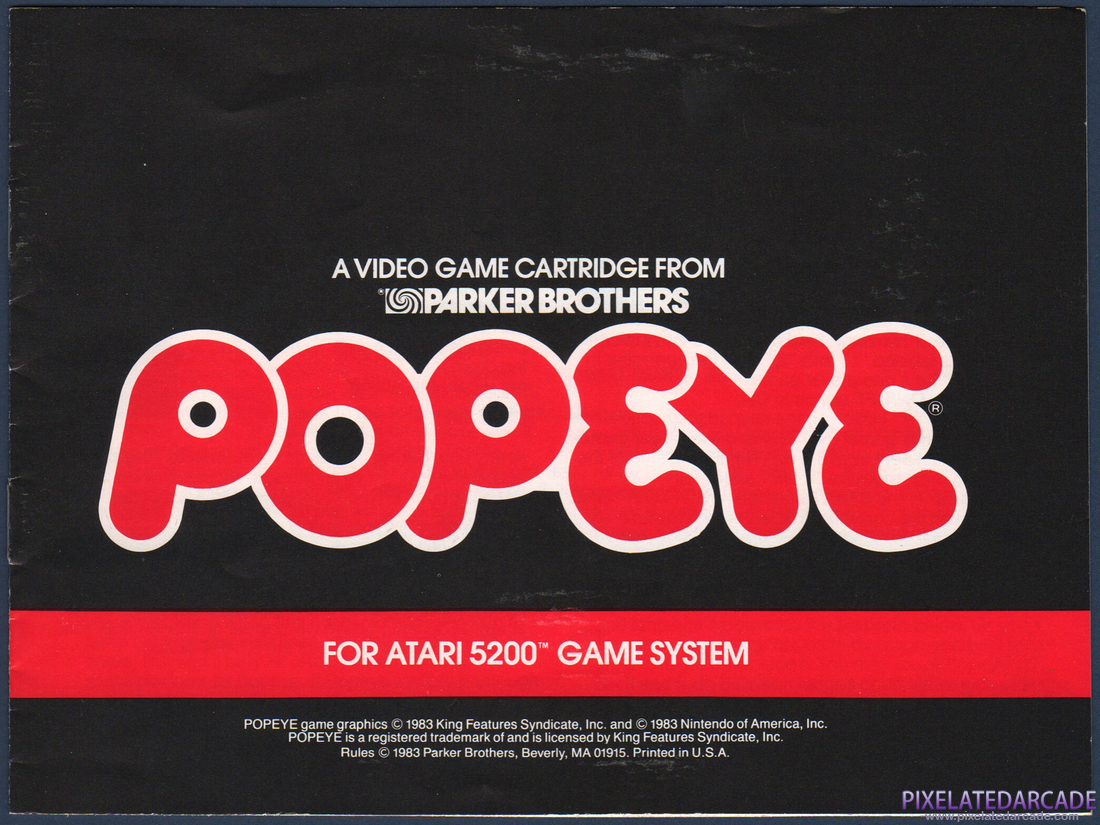 Popeye: Instruction Manual - Page 1
