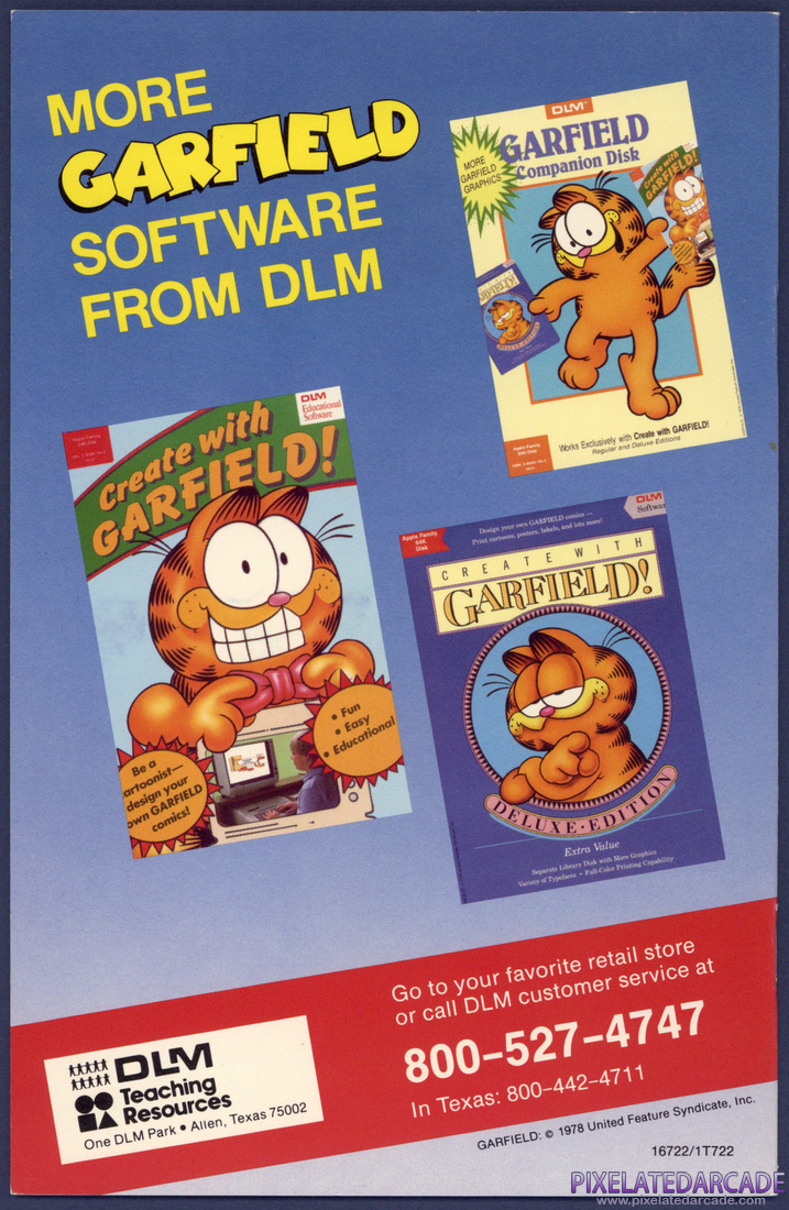 Garfield Trivia Game: User's Guide - Back Cover