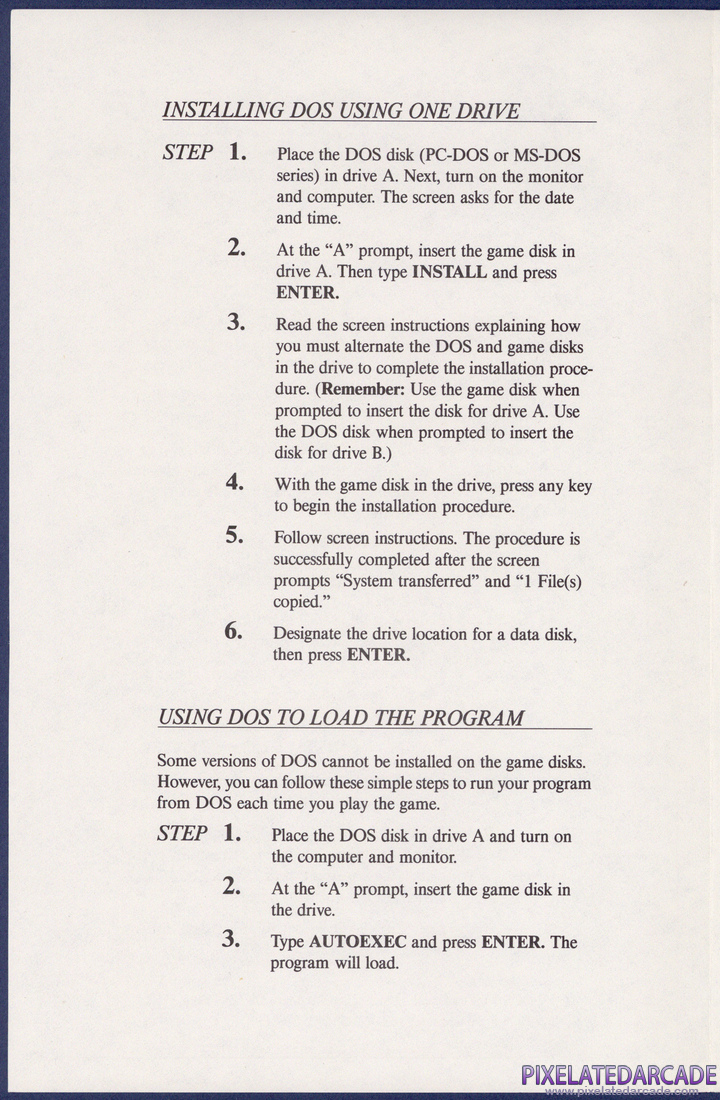 Garfield Trivia Game: IBM PC Version Addendum - Page 2