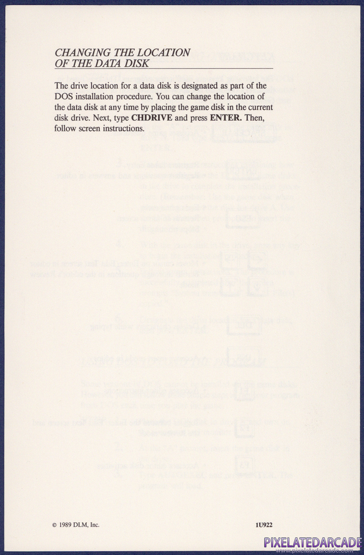 Garfield Trivia Game: IBM PC Version Addendum - Page 4