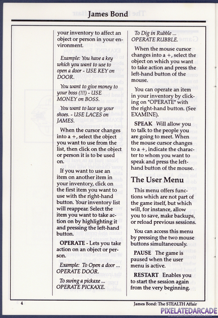 James Bond: The Stealth Affair: Instruction Manual - Page 4