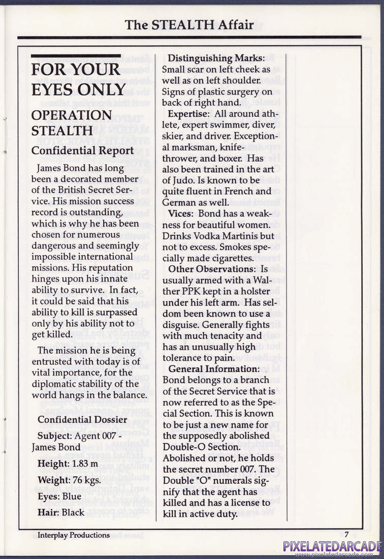 James Bond: The Stealth Affair: Instruction Manual - Page 7