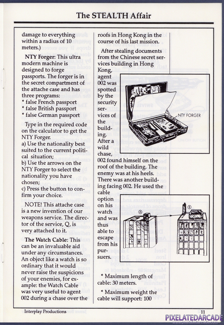 James Bond: The Stealth Affair: Instruction Manual - Page 11