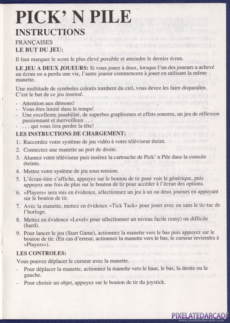 Pick'n Pile: Instruction Manual - Page 8