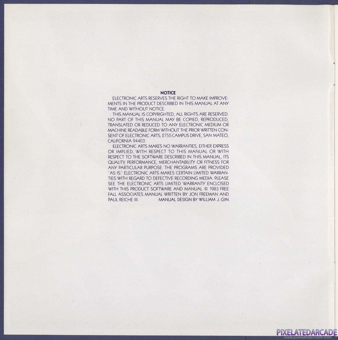 Murder on the Zinderneuf: Instruction Manual - Notice