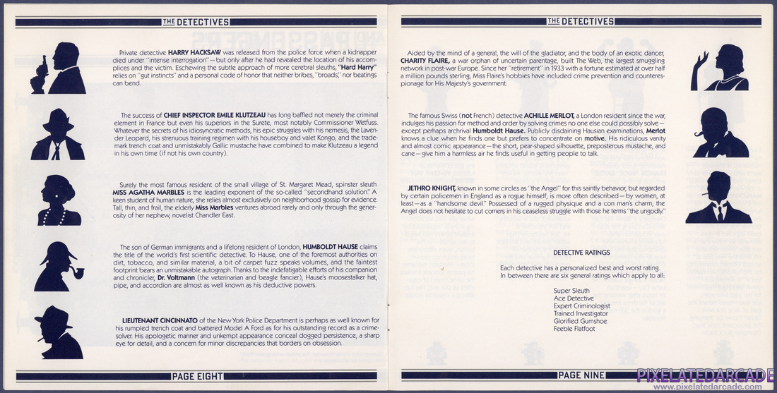 Murder on the Zinderneuf: Instruction Manual - Pages 8 - 9