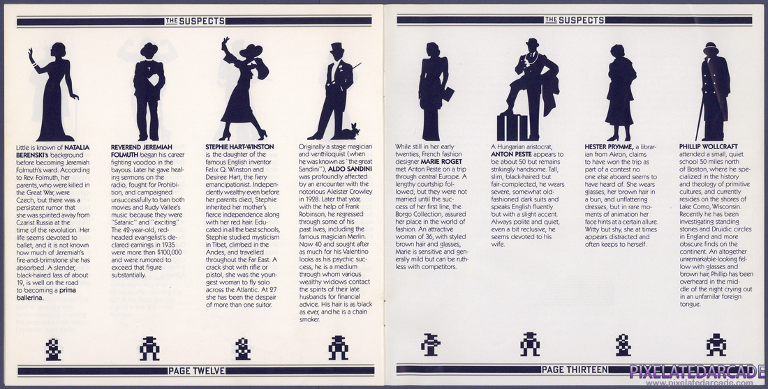 Murder on the Zinderneuf: Instruction Manual - Pages 12 - 13