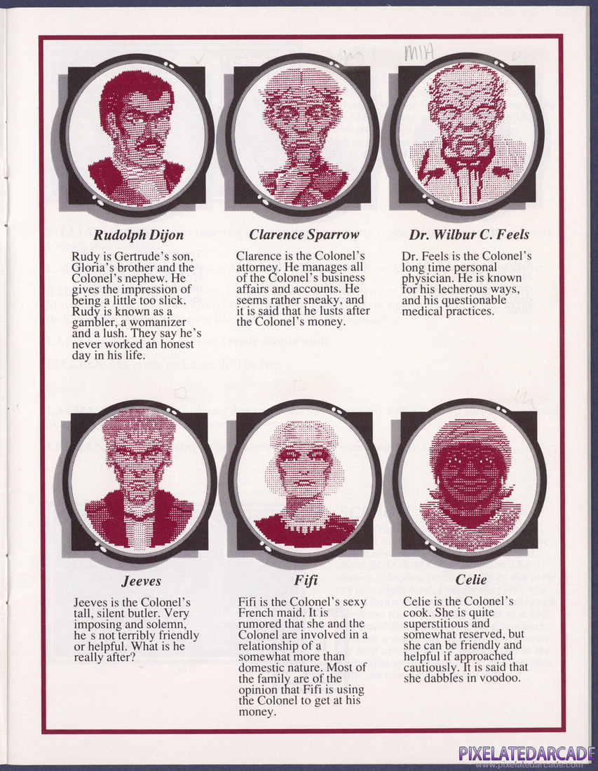 The Colonel's Bequest: Instruction Manual - Page 4