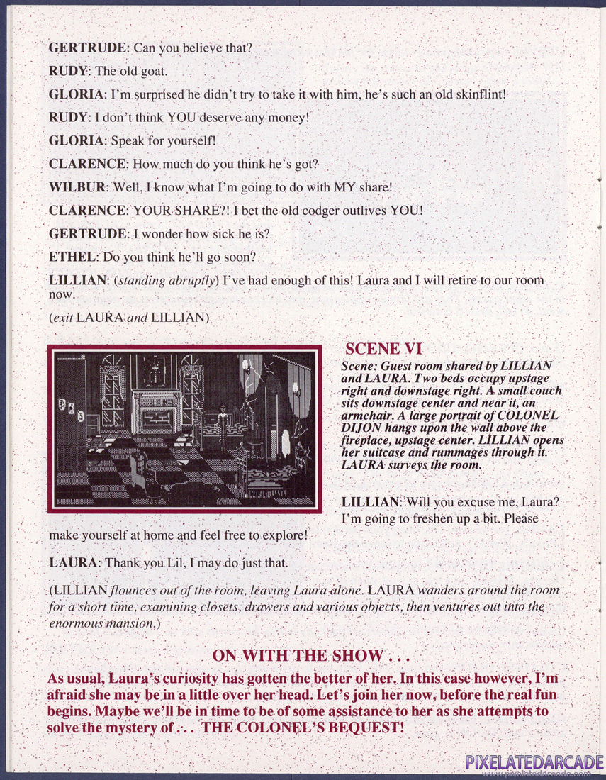 The Colonel's Bequest: Instruction Manual - Page 7