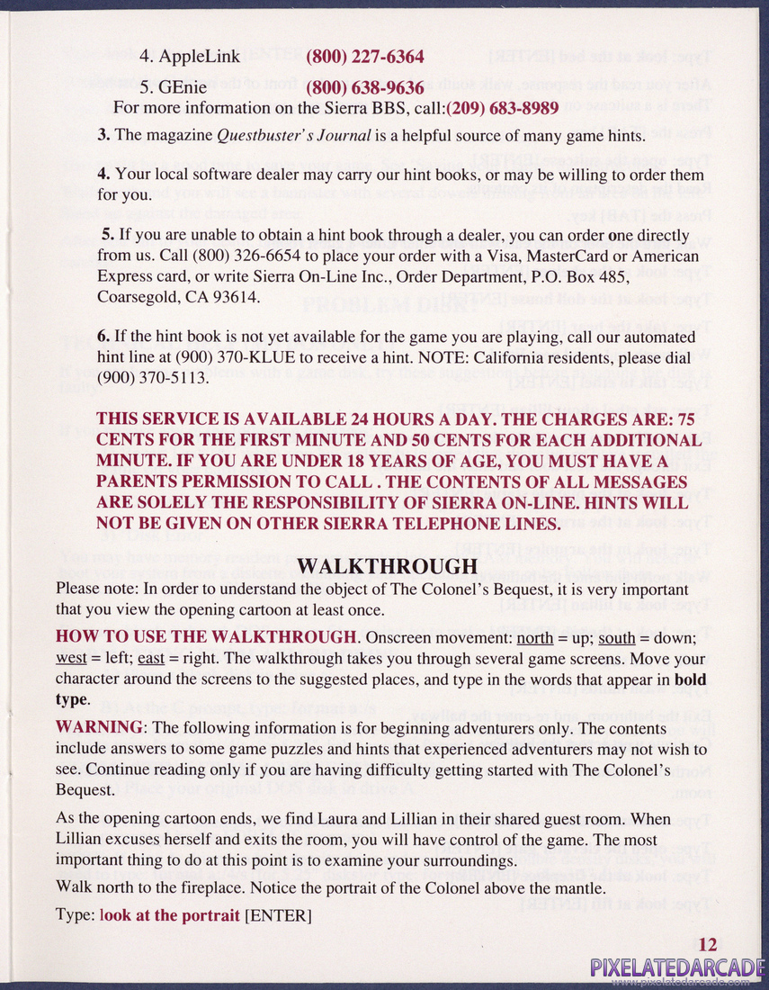 The Colonel's Bequest: Instruction Manual - Page 20
