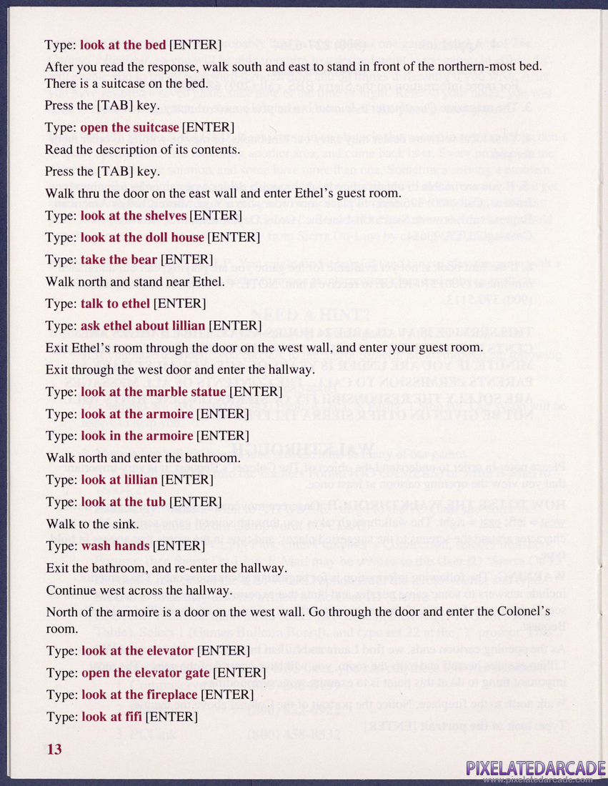 The Colonel's Bequest: Instruction Manual - Page 21