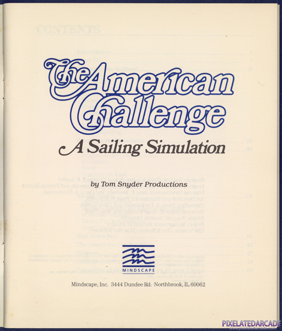 The American Challenge: A Sailing Simulation: Instruction Manual - Page 1
