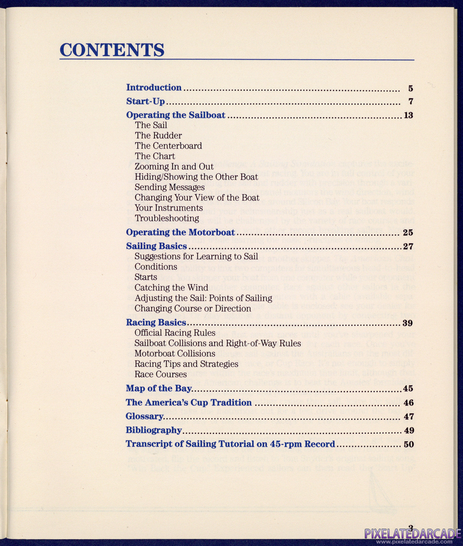 The American Challenge: A Sailing Simulation: Instruction Manual - Page 3