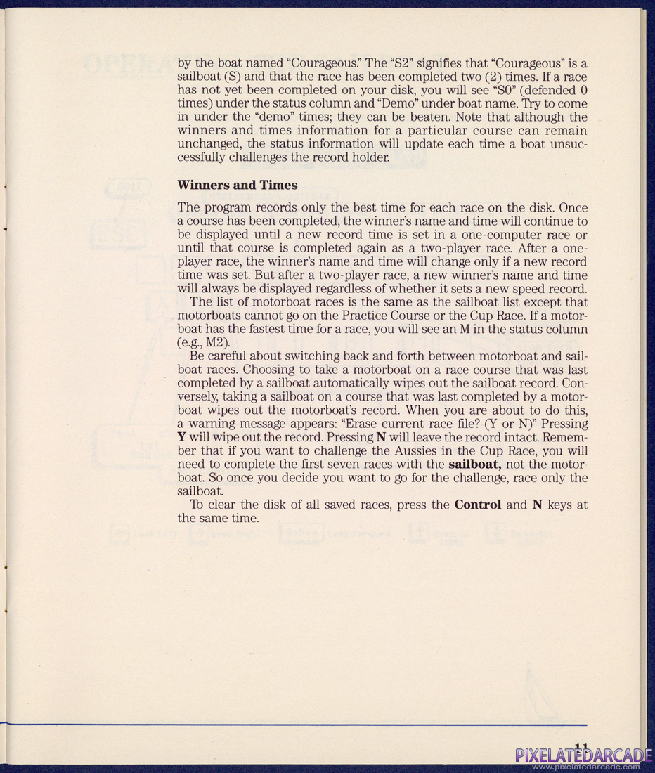 The American Challenge: A Sailing Simulation: Instruction Manual - Page 11