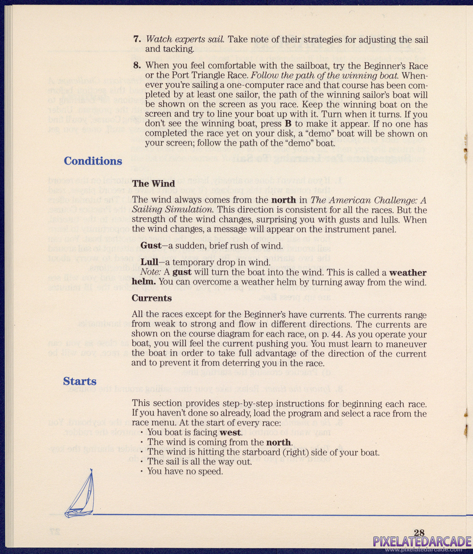 The American Challenge: A Sailing Simulation: Instruction Manual - Page 28