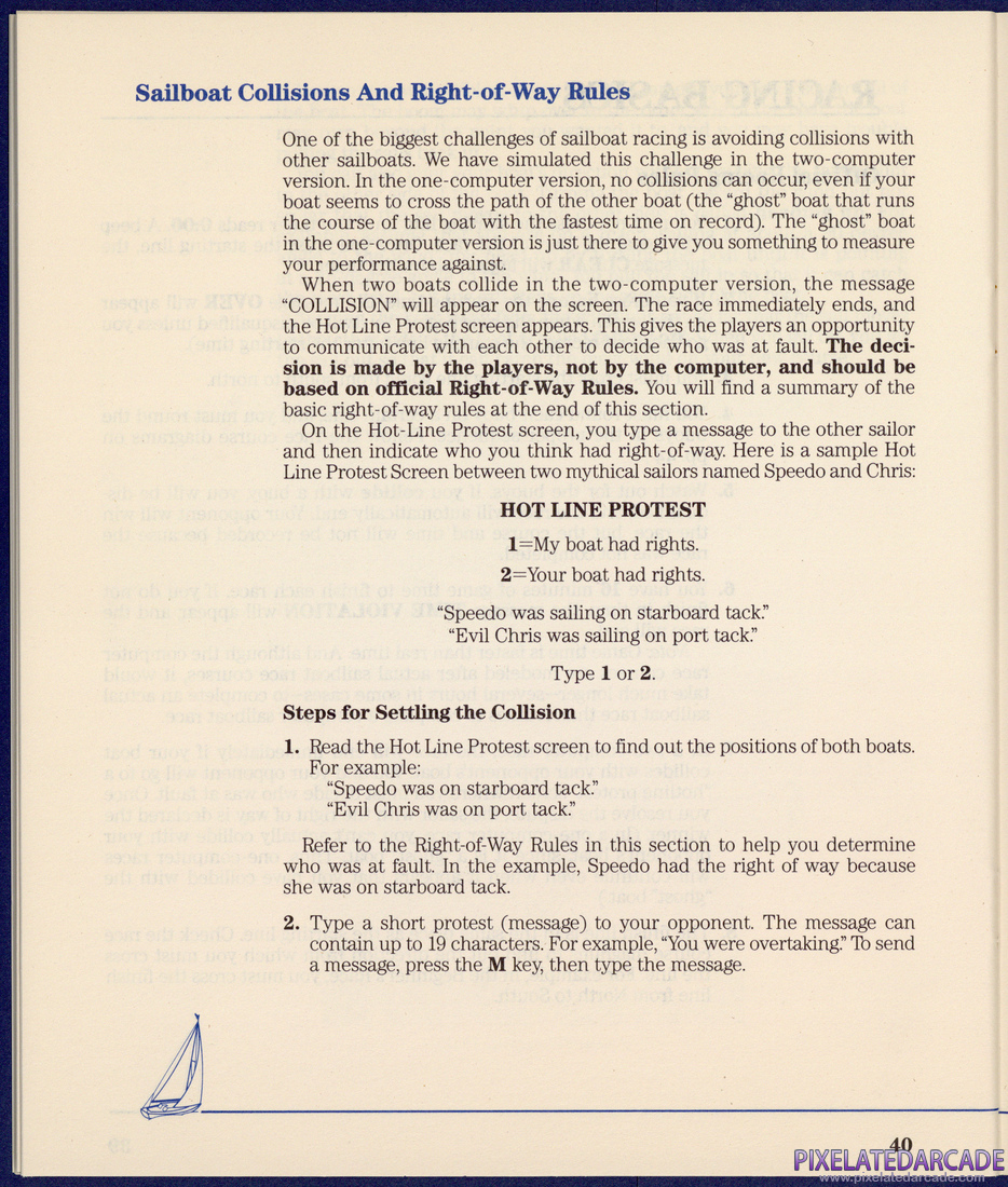 The American Challenge: A Sailing Simulation: Instruction Manual - Page 40
