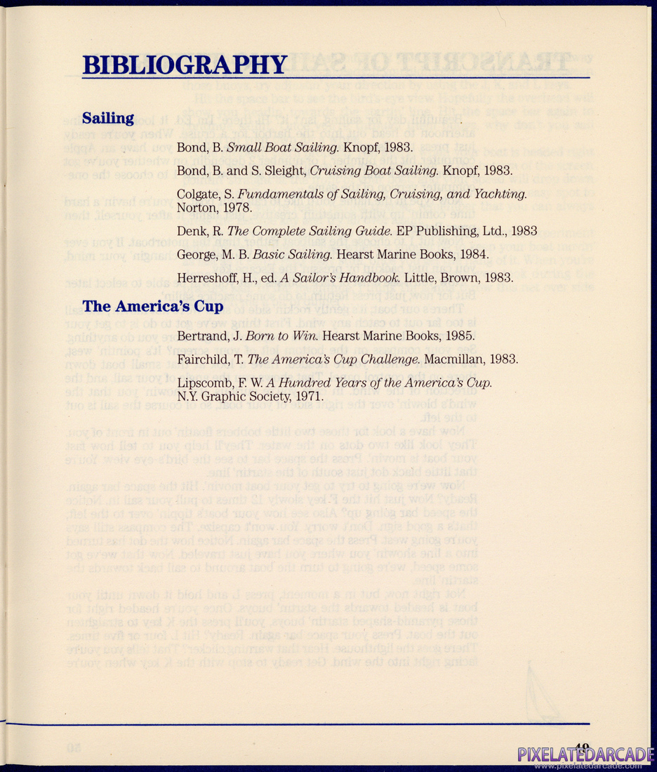 The American Challenge: A Sailing Simulation: Instruction Manual - Page 49