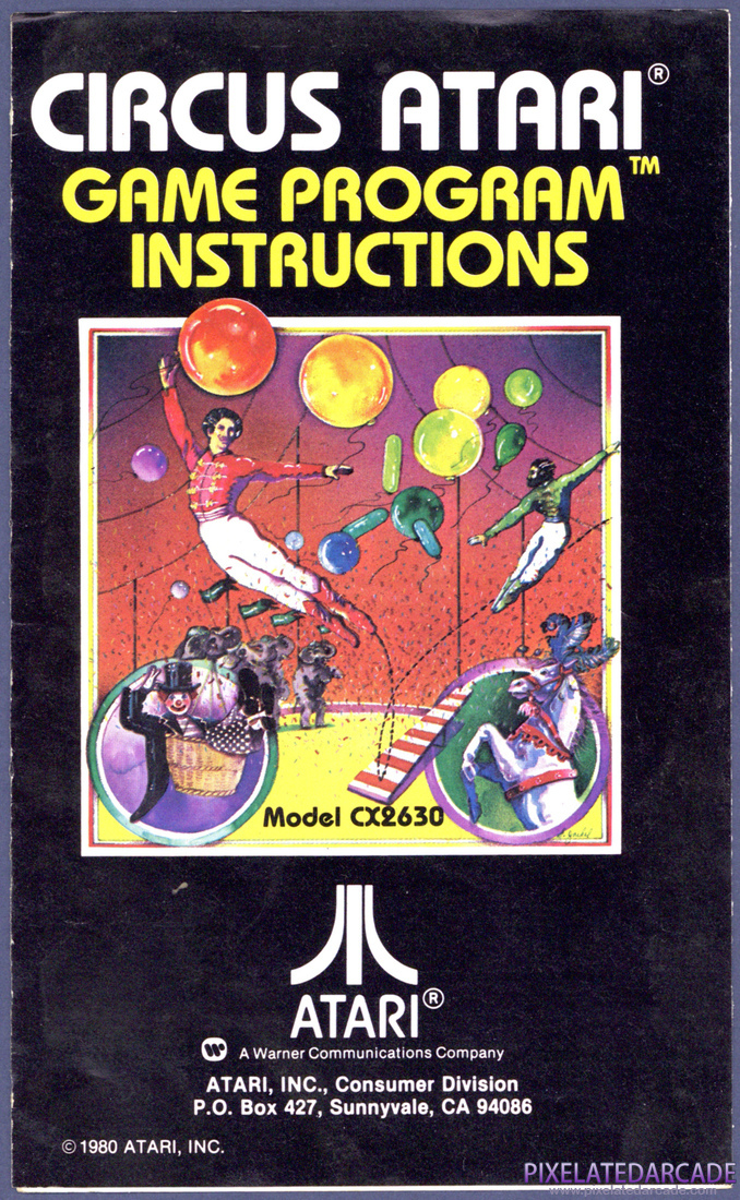Circus Atari: Instruction Manual - Page 1