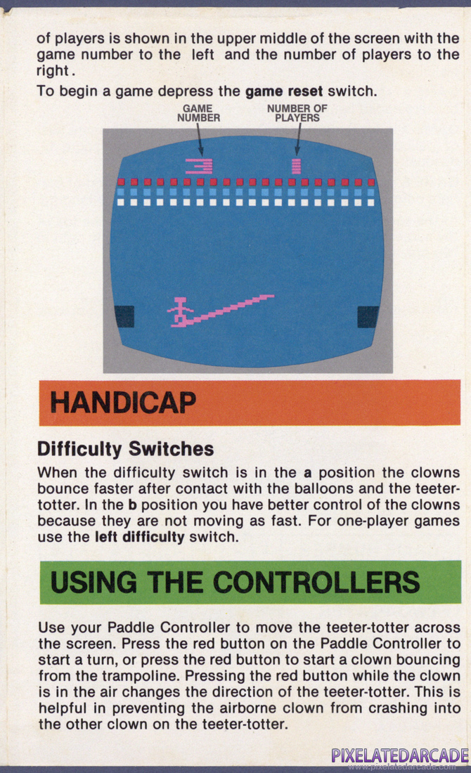 Circus Atari: Instruction Manual - Page 3