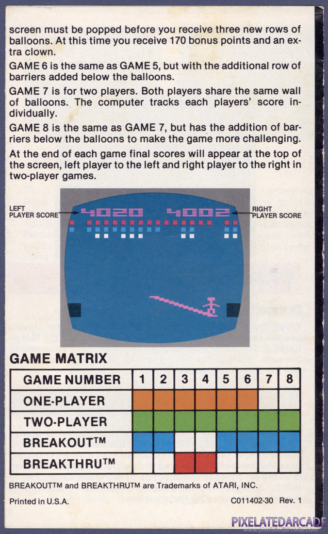 Circus Atari: Instruction Manual - Page 6